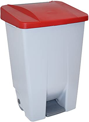 Denox DEN047 Contenedor Selectivo 80 litros, Rojo, 490x415x735 mm