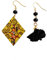 Boucles d'oreilles peintes à la main - L' ARBRE DE VIE DE GUSTAV KLIMT - Boucles d'oreilles pour femme, Bijoux peints à la main, Crochet en argent, Made in Italy, Bijoux décorés, Artisanat