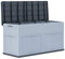 Lechnical Outdoor Plastic Garden Storage Shed, 320L Garden Storage Bench Box Large Cpacity Storage Box for Garden Waterproof and Lockable, 119 x 46 x 60 cm (L x W x H), Grey Black
