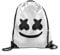 FAYET Cool DJ Marshmello Smiley Rucksack 34 x 42 cm Face Print Kordelzug Reise Outdoor Schultertasche