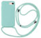 MEVIS - Carcasa Compatible con iPhone 6/6S/7/8 Plus (5,5), Collar para Funda de Collares de Celular, Delgada, antigolpes, Ajustable, Color Verde Claro