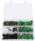 Kit bulloni per carenatura, 198 pezzi/set viti per carenatura parabrezza M5 Kit bulloni M6 Accessori per moto(verde)