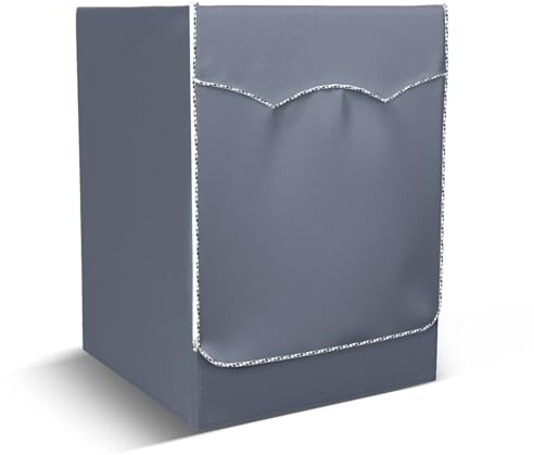 WISCLASS Copri Lavatrice per Interno, Coprilavatrice Da Esterno, Copri Asciugatrice Impermeabile, Anti-UV Lavatrice Copertura, Copri Lavatrice Esterni Con Aperture Anteriori