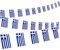SGerste Lot de 38 fanions de drapeau national de la Grèce - Bleu - 10 m