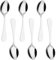 Vinsani Tea Spoons, Set of 6 Stainless Steel Teaspoons, Coffee Tea Dessert Silverware Flatware Ideal for Latte Coffee, Espresso, Hot Chocolate, Desserts & Ice Cream– 14cm / 5.5 inch (Silver)