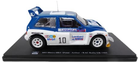 OPO 10 - Miniaturauto im Maßstab 1/24, kompatibel mit MG Metro 6R4 Pond - RAC Rally GB 1985 - RVQ21
