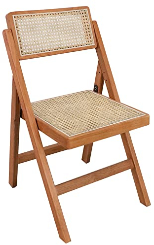 Camping Chair Ultralight Foldable Campingstuhl Garden Dining Chairs Wiener Geflecht Rattan Klappstuhl, Balkonstühle 150 Kg Belastbarkeit, Rahmenkonstruktion Aus Massivholz, Passend Für Den Sommer