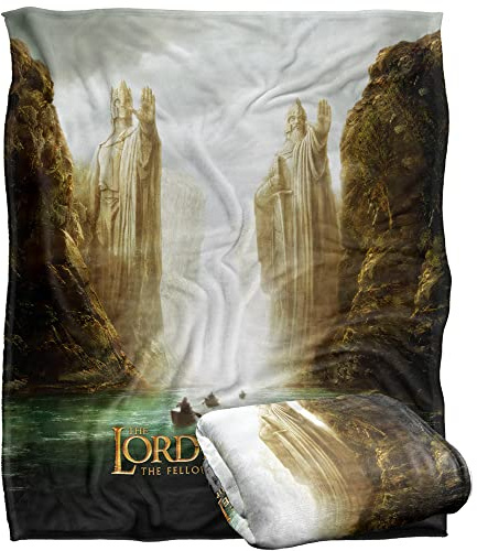 The Lord Of The Rings Blanket, 152 x 127 cm Argonath Poster Silky Touch Super Soft Throw Blanket