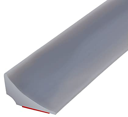 3 metri Barriera Doccia Ferma Acqua Silicone Doccia per Barriera Stop Acqua Soglia Striscia di Ritenzione Bagno Arresto Doccia Autoadesivo, Grigio(Un adesivo di supporto)