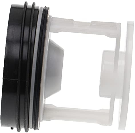 vhbw Filtro de pelusas compatible con Bosch WFL1600AU/09, WFL16000 PL/09 lavadoras, secadora - 6,2cm, compatible con Copreci bomba + junta