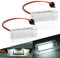 URAQT LED Éclairage Plaque D'immatriculation, 2pcs 12v 6500K 18SMD Imperméable Auto Ampoules Super Brillant CanBus Sans Erreur Xénon Blanc pour Ford Focus MK2 MK3 & Ford Fiesta MK6 & Ford Mondeo MK4