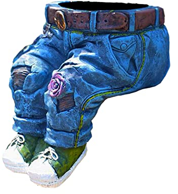TianWlio Blumentopf Übertöpf Jeans Sukkulenten Topf, Kakteen Topf für Zimmerpflanzen, Kaktus Pflanze Töpfe, Blumentöpfe Pflanzentopf für Büro Garten Wohnzimmer Modern Deko