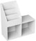 Vicco Kinderregal Conny, Spielzeugregal für Faltboxen, Weiß, 72 x 79 cm mit kleinen Ablagen