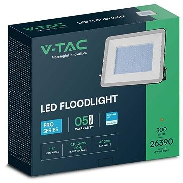 LED-Scheinwerfer - Samsung - IP65 - Schwarzes Gehäuse - 300 Watt - 26390 Lumen - 4000K - 5 Jahre