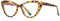 kachawoo Blaues Licht Blocking Gläser für Frauen Cat Eye Gläser Rahmen TR90 Rahmen Brillen Mode (leopard with clear)
