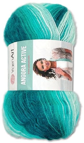 Frida's Wollhaus YarnArt 100 g Angora Active Stricken Garn Wolle Mohair Farbverlauf 14 Farben (845)