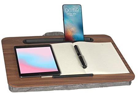 Baoee Lap Desk Tray (Brown, Fits Up to 16 in)