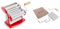 Imperia IPasta Classica. Macchina per la pasta 100% Made in Italy. Macchina pasta fresca in acciaio. Sfogliatrice manuale con manovella. Crea una sfoglia per Lasagne, Tagliolini, Fettuccine (Rosso)