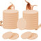 Sliverdew Lot de 20 éponges de maquillage rondes pour le maquillage - Pour le nettoyage du visage et du fond de teint liquide