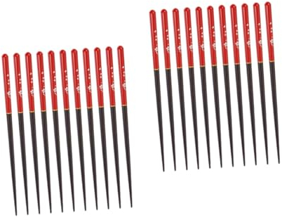 Cabilock 12 Pares palillos japoneses regalo de palillos chinos utensilios de chopsticks japoneses de madera mostrada cubiertos infantiles de estilo japonés palillos caseros