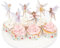 24 Stück Feen Geburtstag Deko,Muffin Deko,Topper Cupcake,Kuchen Toppers Cake Dekoration,Blumen Kinder Party,Fee Tortendeko Ballerina,für Muffins Magier Mädchen,Kuchendeko,Cupcake-Dekoration