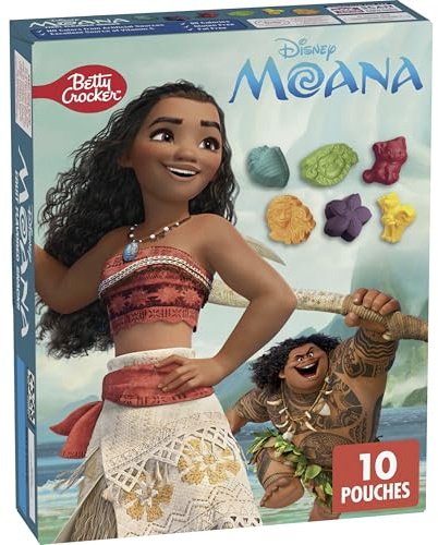 Disney Moana Snacks mit Fruchtgeschmack, 237 ml, 10 Beutel | Glutenfrei, fettfrei, 80 Kalorien pro Portion, keine Farben aus künstlichen Quellen, ausgezeichnete Vitamin C-Quelle