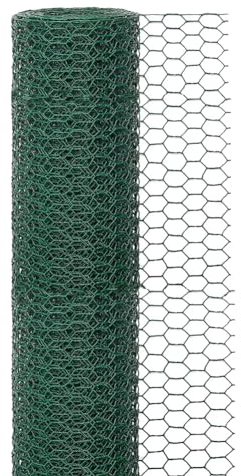 Grillage floral vert de 10 cm x 3 m, pour volaille, jardin, clôture, artisanat, clôture pour arrangements floraux