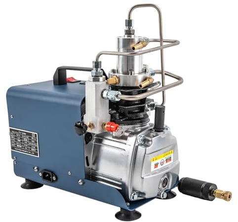 Elektrische Pumpe, Elektronische Luftpumpe Luftmatratze, Elektrischer Luftkompressor Hochdruck 30 MPa, Wasserkühlung, für Auto, Motorrad, Tauchen