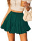 Avidlove Rock Damen Minirock Sexy Faltenrock Kurz Skirt Festival Outfit Rave Kleid Tüllrock Sommer Plisseerock Grün M