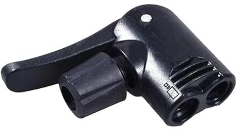 Black Pump Adapter Valve, 3 in 1 Replacement Dual Head Air Pump Adapter Valve Bicycle Bike Cycle Tyre Tube Pump Adapter Tires and Tubes