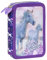Ragusa-Trade Mädchen Kinder Pferde Pony Horse 2-Fach Federtasche Federmappe Schlamper 27 TLG. gefüllt (KO23), lila violett, 21 x 12 x 4 cm
