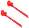 CIYODO 2st Liebe Schneeball Clip Herz-schneeball-Clip Outdoor-schneeball-Clip Herzförmiger Schneeballmacher Für Kinder Schneeschleuder Spielzeug Schneeballschaufel Abs-Kunststoff Rot