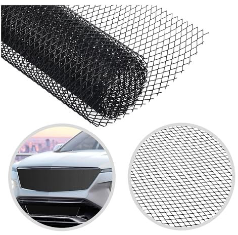 Aluminum Alloy Automotive Grilles, Universal Metal Mesh Grill Insert Fits for Front Bumper Hood Air Vents Spoiler, SUV Car Accessories (6 * 12mm)
