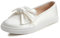 Feversole Women's Fashion Slip-On Sneaker Casual Flat Loafers,Sneakers Slip-on alla Moda per Mocassini Piatti Casual da Donna Raso Bianco 39