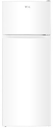 VOK - Frigorifico Dos Puertas - Modelo EVR-206DEW - Capacidad 206 L - Altura 145 cm - Puertas Reversibles - Tamaño Compacto - Iluminacion LED - Eficiencia Energetica E - Blanco - Instalacion Incluida
