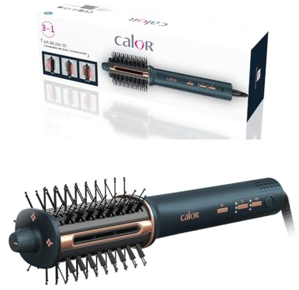 Calor Air Brush 3D, Brosse soufflante 3-en-1, Sèchage, Lissage, Brushing, 3vitesses/3températures, Simple d'utilisation, UB9720C0