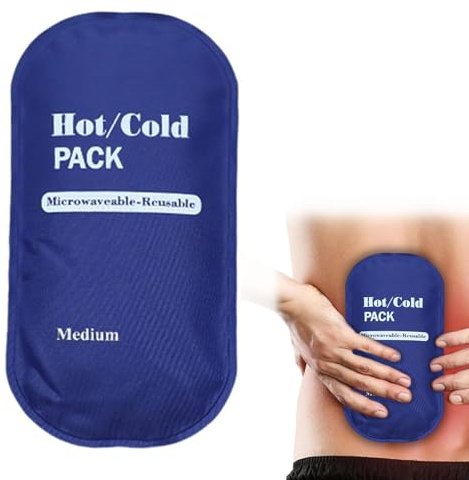 Mini Gel Kühlpads, Kalt Warm Kompressen, Kühlkissen Kalt-Warm Kompresse,Sofortige Kältekompresse,18.5 * 9.5cm, Dunkelblau