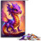 Purple Dragon Puzzle 1000 Teile für Erwachsene, anspruchsvolles, schwieriges Puzzle, jedes Teil ist einzigartig – anspruchsvolles, unterhaltsames Familienspiel (Größe 50 x 75 cm)