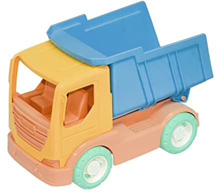 ELFIKI LKW Spielzeug, LKW Kipper, Biospielzeug, TECH Truck, Bio Kunststoff, Kinderspielzeug, Sandspielzeug für Innen und Außen, Spielzeugauto für Kinder ab 1 Jahr