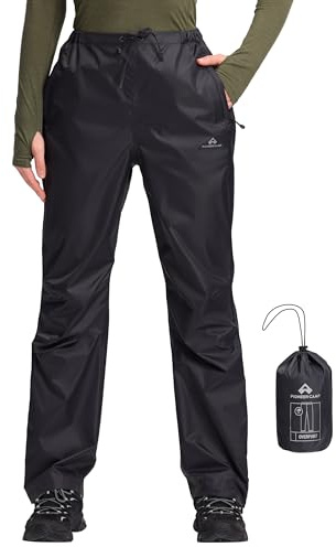 Pioneer Camp Damen Regenhose Wasserdicht 20000 mm Atmungsaktiv | Wasserdichte TPU-Membran, Verpackbar, Feuchtigkeitsdurchlässigkeit 4500 g/m²/24 h, für Wandern, Radfahren & Bergsteigen
