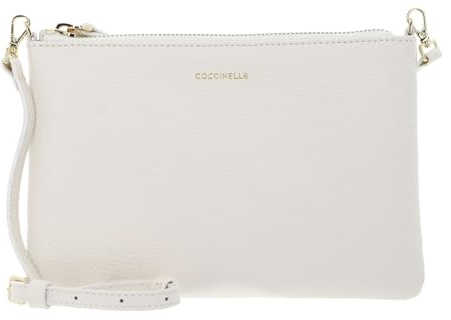 Coccinelle Leder Umhängetasche Best Crossbody Bag Pearl creme