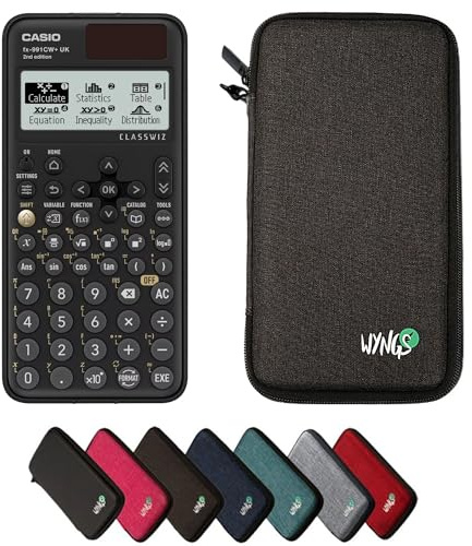 Casio fx-991CW+ including a protective case in Dark Grey - Basic Set