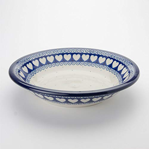 Polish Pottery 21.5cm Pasta Dinner Bowl - Light Hearted