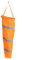 Orangefarbener Windsack für Flughäfen im Freien, Ripstop-Windmess-Sockentasche mit reflektierendem Gürtel (100 cm)
