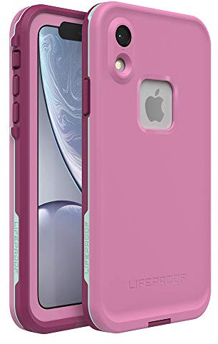 LifeProof FRĒ SERIES Waterproof Case for iPhone Xr - Retail Packaging - FROST BITE (ORCHID/PURPLE WINE/FAIR AQUA)