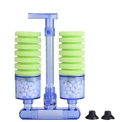 Luftpumpe mit Filter für Aquarium, biochemischer Schwamm, Sauerstoffpumpe für Mini-Aquarien, für Fische, Haustiere, Zubehör