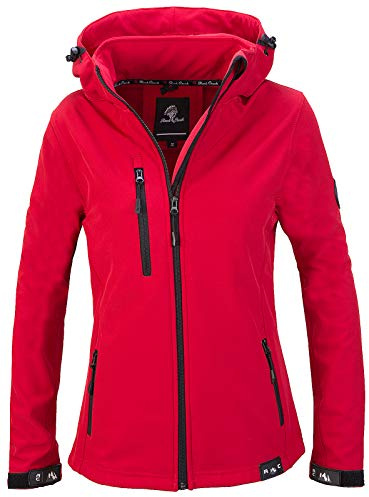 Rock Creek Softshelljacke Damen Outdoor Windbreaker D-412 Rot XL