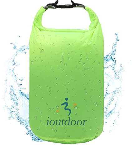 iOutdoor Products Borsa Impermeabile a Secco, Ultraleggeri Sacca Impermeabile 2L/5L/10L/20L/40L/70L, Super Impermeabile, Leggero, Gratuito da Piegare, per Kayak/Spiaggia/Pesca/Rafting/Nuoto/Camping
