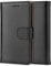 Genuine Leather Bookcase for iPhone 11 PRO Max, Premium authentic Genuine Leather Wallet case with Magnetic, Kickstand, Cash & Card Slots Stockproof Slim Flip bookcase cover 6.5 (Black)