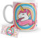 Kembilove Taza Personalizada Unicornios – Tazas Desayuno Unicornios para niñas con Frases Divertidas y Motivadoras – Regalo Original Personalizado de Unicornio Taza Cerámica